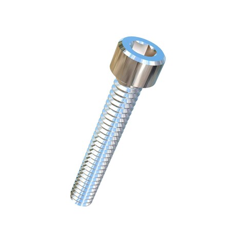 Allied Titanium #10-24 Socket Head Cap Screw, Socket, Plain Titanium, 1-1/4 in Length 0016979